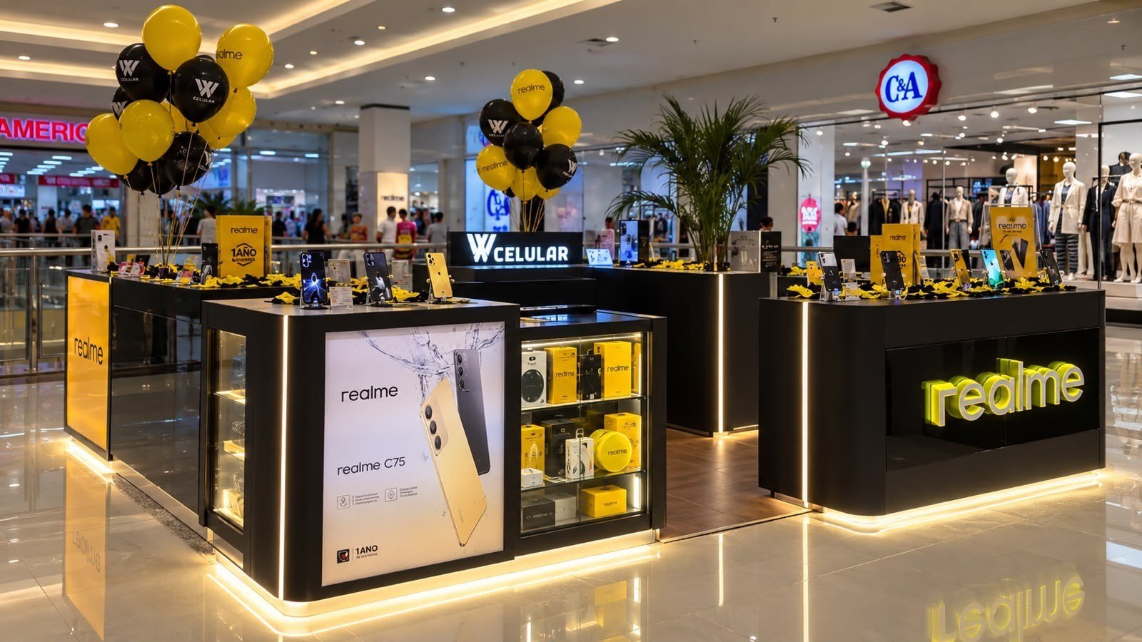 Quiosque da WX Celular no Garten Shopping